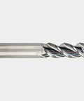 Alu-Power Carbide Square End Mill Pro Grade 3 Flute 45 Degree Helix Uncoated 0.625 Inch Diameter End View