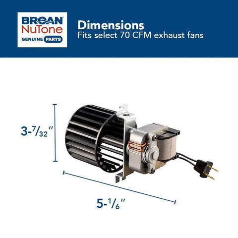 Replacement Fan Blower Assembly For Bulb Heaters With Motor Blade And Bracket 70 CFM 120 Volt 0.9 Amp Fits Models 162G-L 164EGJK