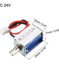 Heavy Duty DC 24V Pull Type Electromagnet Open Frame Actuator For Code Lock Door Lock, Linear Motion Magnetic Lock Module, 20x12x11mm