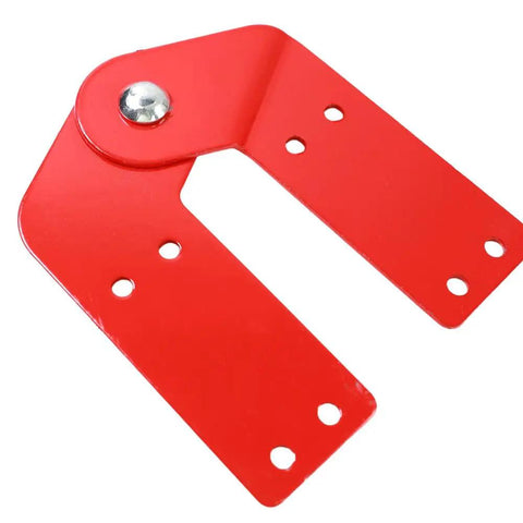 4 Pack Attic Ladder Hinge Kit For Folding Stairs Beefed Up Wobble Free Herringbone Pivot Joint Replacement Heavy Gauge Zinc Plated Steel Hardware Industrial Rigidity For High Vertical Load red steel hinge plate with pivot bolt and screw holes