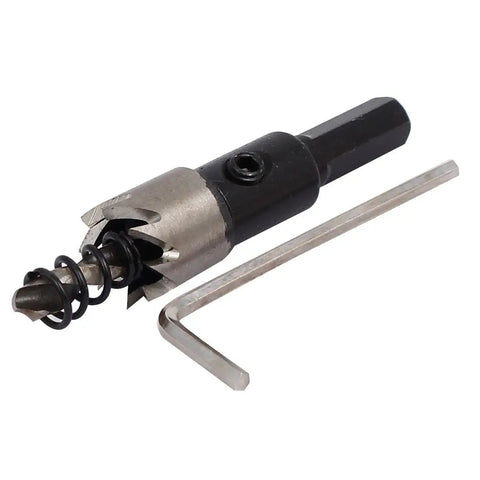 14mm Hole Saw Set With 68mm Length HSS Spring Loaded Twist Drill Bits Includes 4 Hole Saws And 4 Hex Wrenches For Metal Plastic Cutting