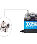 ZOSKAY 35kg high-torque coreless digital servo with metal gears, blue label, 180° (gear set shown)