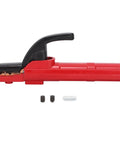 Rugged Insulated Copper Welding Electrode Holder With 360 Degree Heat Handle For One Eighth And Three Sixteenth Inch Rods side view