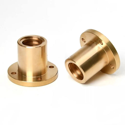Brass nut for 10Mm Lead Screw with Brass Nut for 3D Printer Z Axis 700Mm Length 27.56 Inches Acme Thread TR10x2 Stainless Steel Rod