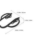 Rear Swingarm Assembly For ATV And Motorcycle Iron Metal Frame With Reinforced Structure Sturdy Black Swingarm For 150 To 250CC Dirt Bike Reduces Chain Wear And Improves Shock Absorption Easy Install Durable Precision Fit With Vibration Dampening For, black iron ATV motorcycle swingarm 11.2in x 9.04in