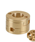 Upgrade Your 3D Printer Game With A Top Notch T8 Lead Screw Z-Axis Coupling For The Kee Pang VZBoT Printer. This Heavy Duty 16mm Oldham Part Is Built Smooth And Solid To Boost Bed Stability And Dial In That Crisp Print Quality You Love Without Any, brass 16mm Oldham T8 lead screw coupling for 3D printer Z-axis