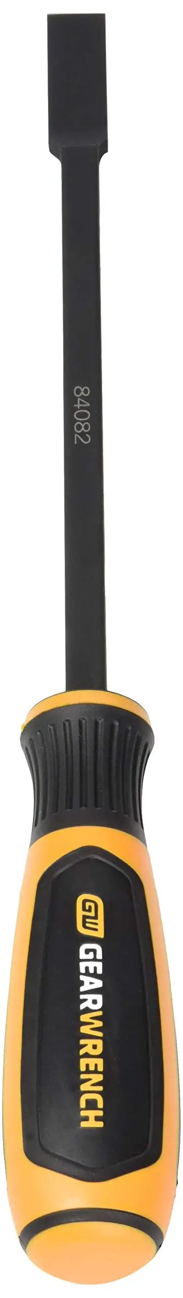 Wide scraper from the 4 Piece Dual Material Wide Scraper Set With Comfortable Grip Handles, Oil And Solvent Resistant, Black Oxide Coated Blades For Corrosion Resistance, Heavy Duty Scrapers For Gaskets, Adhesives And Paint Removal 84080H