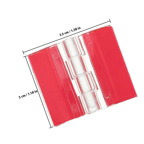 Six Pack Acrylic Self Adhesive Hinges For Cabinets And Wooden Boxes dimensions 3.5 cm by 3 cm easy install strong grip