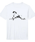 Heartbeat Paramotor Paraglider Tee For Powered Paragliding Fans High Performance Moisture Wicking T Shirt With UPF 50 Snag Resistant Fabric