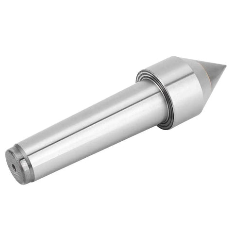 Durable Dead Center For Lathe And Milling Machine, Morse Taper 60 Degree Center With Cemented Carbide Tip, Heat Treated Steel Construction