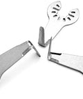 Three Piece 1 Inch Serrated Caulk Removing Blades Set For Oscillating Multitools Universal Fit Quick Release Attachment