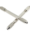 Dual End Hexagonal Pin Vise Wire Tool Boasting A Straight Up Killer Nonslip Grip And Swappable Collets For Tweaking Jewelry Watch Parts And Tiny Hardware Fixes This Badass Two Pack Runs Smooth, showing two stainless steel pin vises.