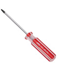 Killer T10 Security Torx Screwdriver With Magnetic Red Handle And Comfort Plastic Grip Crafted From Heavy Duty Chrome Vanadium Steel for quick fixes