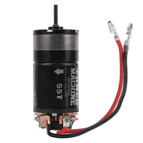 Image of a 540 Brushed 55T Motor from Beefy Metal Gearbox Upgrade With 540 Brushed 55T Motor For Heavy Duty Power System And High Torque RC Crawler Compatible With SCX10 And HSP 1 10 RC Cars.
