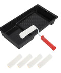 Mini Paint Roller Kit With Splash Guard Mixing Tray For Interior Wall Touch Ups Baseboard Painting And Small Surface Decor Quick Snap Setup with roller and tray