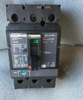 Hefty 250 Amp Three Pole Molded Case Circuit Breaker With Bolt On Terminals And Thermal Magnetic Guarding Rated Six Hundred Volts UL Approved shown front view