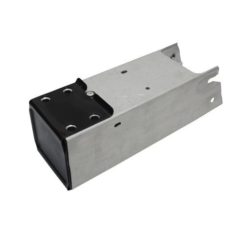 One Piece Left Front Lower Bumper Rail Extension Bracket Fits Tesla Model 3 2017 Through 2021 close-up view showing steel construction.