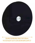 Heavy Duty 360 Degree Swivel Lazy Susan Serving Tray For Dining Tables Large Round Tempered Glass Turntable Black Design