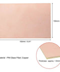 Double-Sided Copper Clad Laminate PCB Board FR4 150x100mm 1.5mm thick showing dimensions and material details