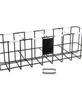 Coated Cushioned Wire Air Cylinder Rack For Four Tanks With End Plate, heavy gauge metal wire frame with cushioning sleeves visible
