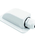 White ABS Single Solar Cable Entry Housing Gland For RVs Trucks Campers Vans Boats Cabins Easy Install Roof Mount Sealing Pass Through For One Solar PV Cable Wire, white roof mount