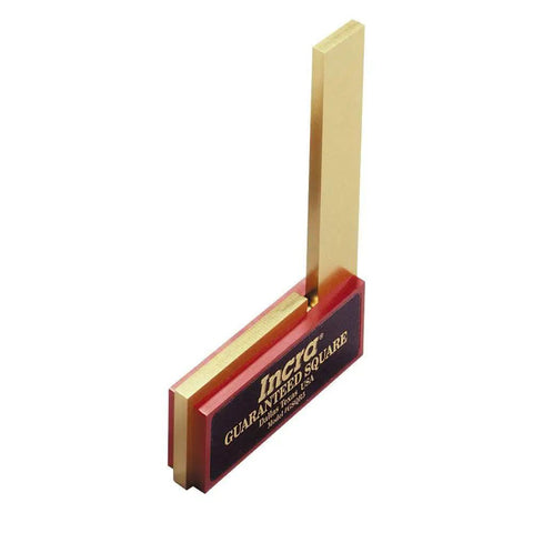 Pro Grade 7 Inch Precision Square For Woodworking And Metalworking, Heavy 1/4 Inch Solid Alloy Body With 3/4 Inch Thick Integrated Handle
