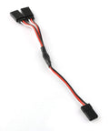 Y Style 3 Pin Servo Extension Cable 150mm 1 Male To 2 Female Splitter For RC setups, shown on white background.