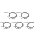 Stainless Steel Extension Spring Set Five Pack 3mm Diameter High Tension Fatigue Resistant For Light Duty Machinery Linkage With Position Feedback And Stable Tension DIY Friendly For Repairs And Automated Equipment, five springs