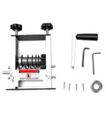 Adjustable Manual Wire Stripper Drill Attachment Tool For Electric Wires And Cables with six guide rollers and handle.