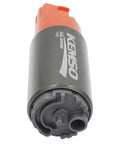 340 LPH Kickass High Performance Fuel Pump for Subaru and Honda Vehicles, replaces AEM 50-1215, supports gasoline and E85, side view