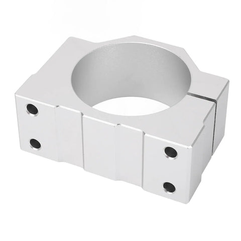 Precision 65Mm Spindle Clamp Motor Bracket For Cnc Router Machinery aluminum alloy mounting holder assembly view showing internal bore.