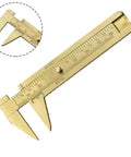 Pro Grade Brass Vernier Caliper 0-80mm Non Magnetic Precision Measuring Tool with dual scale for jewelry and small parts
