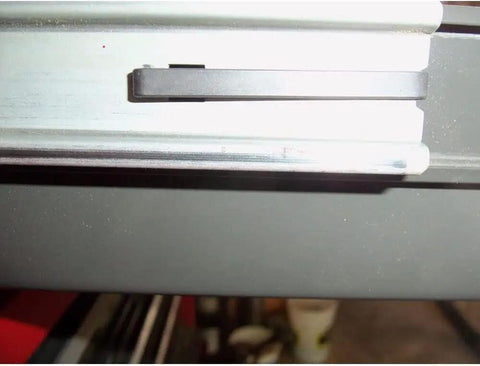 Heavy Duty Tool Box Drawer Slide Retention Clips 1 5/8 Inch Universal Fit Replacement installed on a drawer slide