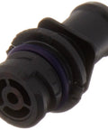 Rock Solid Positive Crankcase Ventilation Valve To Keep Your Sweet Ride Rolling Crisp EV243 Dope Auto Part For Quick Engine Grease Cleanup close-up of black PCV valve with purple seal.