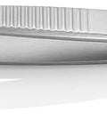 Precision Tweezers With Approx 30 mm Round Tips And Fine Serration, Nickel Plated Chrome Finish, Side View