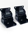 Two Pack 90 Degree Self-Locking Folding Hinge Lock Steel Foldable Bracket Hidden Hinge For Extension Brackets On Table Legs Bed Legs And Workbenches Black