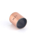 Oilless Bronze Sleeve Bearing 16x18x20mm 4 Pack Heavy Duty With Carbon Steel Base Bronze Sintered Core And PTFE Composite For Low Friction High Wear Resistance And Efficient Heat Transfer, 16x20mm view