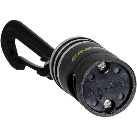 Magnetic Octopus Holder side view showing anti-corrosion magnets for underwater regulator security and instrument fit