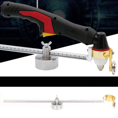 Adjustable Cutting Torch Circle Cutter Jig With Magnetic Base And Roller Guide For Plasma Cutter, Pro Grade Circle Cutting