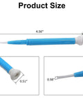 Top Tier 4 Piece Ceramic Screwdriver Set Featuring Dead Nuts Accurate Non Inductive Zirconia Tips For Smooth Adjustment Of Resistors Capacitors And Inductors Everyday, showing precise dimensions.