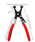 Two Piece Hose Clamp Pliers Set With 45 Degree Angle Flat Belt Hose Clamp Pliers And Wide And Flat Band Hose Clamp Pliers For Automotive Fuel Oil