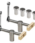Bench Dog Clamp 3/4 Inch Dog Hole Clamp With Stainless Steel Bench Dogs For Woodworking On MFT Tables And Workbenches 2 Pack
