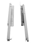 Beefy Heavy Duty Drawer Slides With Silent Hydraulic Damping For Smooth Soft Close, Cold Rolled Steel Wear Resistant Rails For Containers And Storage Cabinets, High Load Capacity, Durable Build, Long Lasting Performance, pair of steel rails
