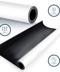 Glossy White Magnetic Dishwasher Cover Front Panel For A Fresh Kitchen Makeover With Reusable Dry Erase Surface Perfect For To Do Lists Groceries And Messages 23.5 By 26 Inches Appliance Wrap Skin shown rolled out