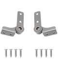 2.0 Nm Torque Shaft Hinges With Adjustable Damping For Cabinets, Doors, Windows, And Foldable Tables, 304 Stainless Steel L-Shaped Pair with screws