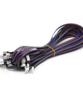 Six Pack Two Meter XH2.54 4 Pin To 6 Pin Terminal Stepper Motor Cables Set for 3D Printer Nema 17 Motors, JST Connectors visible.