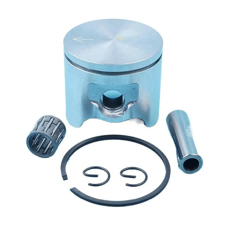 Badass Premium 42MM Piston Ring Pin Needle Bearing Kit Built Strong Fit For 343 F 343RX 345F 345RX Series Brushcutter Engines Make Your Machines Work Harder Solid Parts For Pros Fast Shipping Shop Now Available. Blue 42mm piston kit with needle bearing, wrist pin, rings, and clips