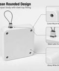 Heavy Duty Door Closer Kit With 1000G Pull Force showing white housing and steel drawstring for sliding doors.
