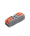 Snag This Compact DIN Rail Wire Connector Terminal Block For Tool Free Push In Spring Clamp Wiring On Solid Or Stranded Conductors Inside Your Industrial Control Panels With Flame Retardant Housing And 32A Rated Snazzy Tech For LED Lighting Setup, gray