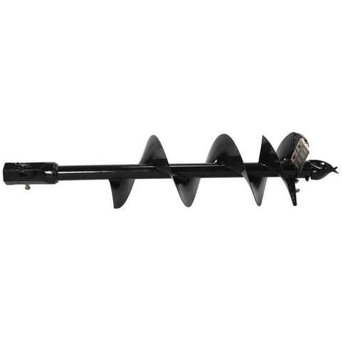 12 By 52 Inch Spiral Excavator Auger With 2 Inch Hex Connection For Post Holes, Garden Drilling, Planter Digs, Heavy Duty Steel Hole Digger